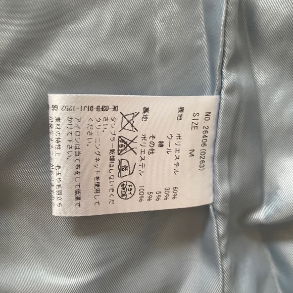 Blue Coat, Wool Blend Fabric - Picture 5 of 8